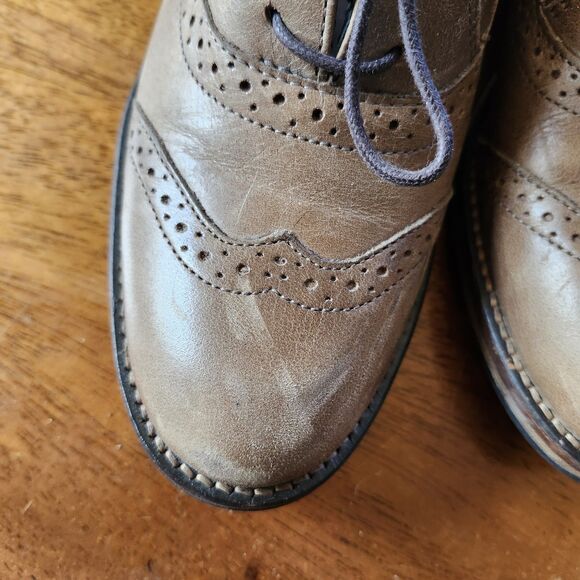 Wolverine Brown Leather Brogue Wingtip Oxford Dress Shoes Lace Up Mens Size 5 main image 7